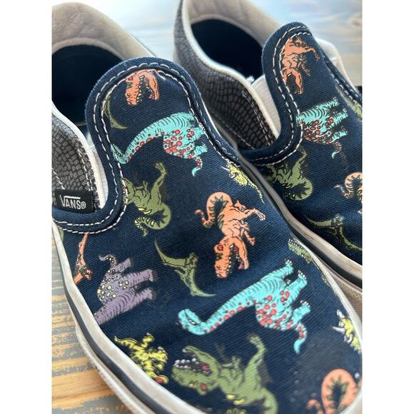 Glow in the Dark Vans Dinosaur 13.5 Easy Slip On - Picture 3 of 7